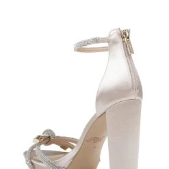 Jewel Badgley Mischka Lexie Knotted Platform Block Heel -Badgley Mischka shop LEXIE JW4213 CHMSAT 3 87320.1639523690