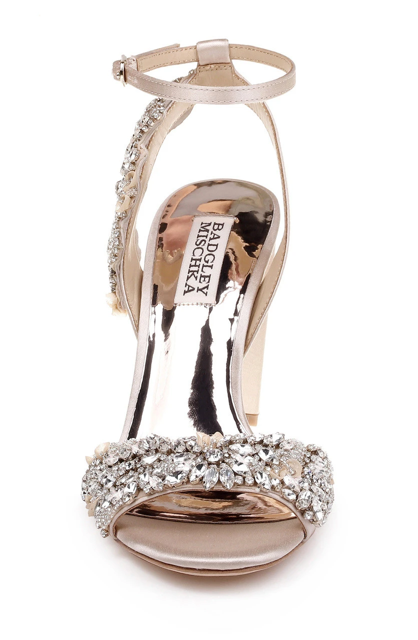 Badgley Mischka Libby Crystal Embellished Evening Shoe 12 Badgley Mischka Libby Crystal Embellished Evening Shoe - Image 10