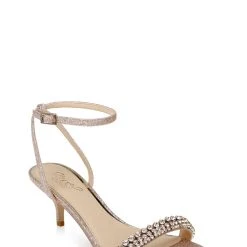 Jewel Badgley Mischka Loren Kitten Heel -Badgley Mischka shop LOREN JW4224 ROSGLT 1 33969.1643162454