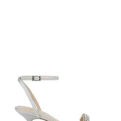 Jewel Badgley Mischka Loren Kitten Heel -Badgley Mischka shop LOREN JW4224 SILGLT 2 18013.1639523751