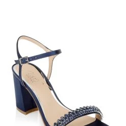 Jewel Badgley Mischka Lori Block Heel -Badgley Mischka shop LORI JW4225 NVYSAT 1 03997.1639523773