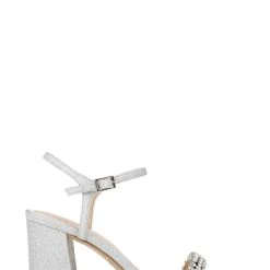 Jewel Badgley Mischka Lori Block Heel -Badgley Mischka shop LORI JW4225 SILGLT 2 93036.1639523773