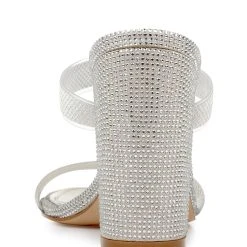 Jewel Badgley Mischka Lucero Block Heel Slide -Badgley Mischka shop LUCERO JW4230 GLD 7 27755.1639523829