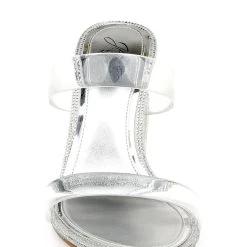 Jewel Badgley Mischka Lucero Block Heel Slide -Badgley Mischka shop LUCRO JW4230 CLR 4 35724.1639523829