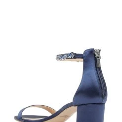 Jewel Badgley Mischka Lydia Block Heel -Badgley Mischka shop LYDIA JW4238 NVYSAT 3 95203.1639523842