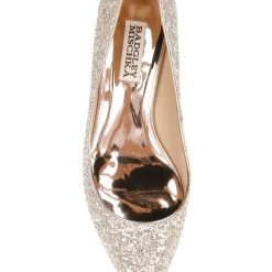 Badgley Mischka Madison II Glitter Kitten Heel -Badgley Mischka shop MP6104B MADISON II CHMGLT 5 64220.1628188101