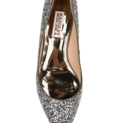 Badgley Mischka Madison II Wide-Width Glitter Kitten Heel -Badgley Mischka shop MP6104B MADISON II PWTGLT 5 03121.1628192120