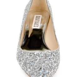 Badgley Mischka Madison II Wide-Width Glitter Kitten Heel -Badgley Mischka shop MP6104B MADISON II SILGLT 4 48554.1628192120