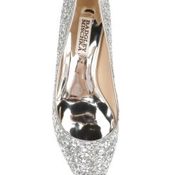 Badgley Mischka Madison II Glitter Kitten Heel -Badgley Mischka shop MP6104B MADISON II SILGLT 5 83560.1628188101