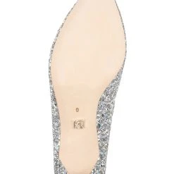 Badgley Mischka Madison II Glitter Kitten Heel -Badgley Mischka shop MP6104B MADISON II SILGLT 6 34575.1628188101