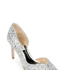 Badgley Mischka Daisy II Wide-Width Glitter Stiletto -Badgley Mischka shop MP6105 DAISY II SILGLT 1 36231.1638400524
