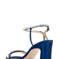 Badgley Mischka Marilee Block Heel -Badgley Mischka shop MP6118 MARILEE NVYSAT 3 27659.1628188198