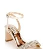 Badgley Mischka Marsha Satin Rhinestone Heel