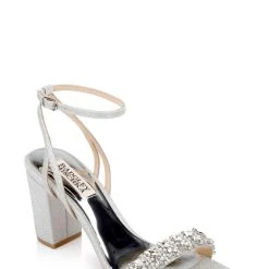 Badgley Mischka Nadine Block Heel -Badgley Mischka shop NADINE MP6501 SILTXL 1 11179.1658772106