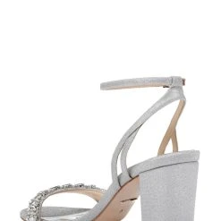Badgley Mischka Nadine Block Heel -Badgley Mischka shop NADINE MP6501 SILTXL 3 88234.1658772106