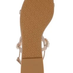 Badgley Mischka Natalee Flat Sandal -Badgley Mischka shop NATALEE MP6505 GLDTXL 6 51417.1658772152