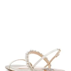 Badgley Mischka Natalee Flat Sandal -Badgley Mischka shop NATALEE MP6505 IVRSAT 3 99358.1658772152