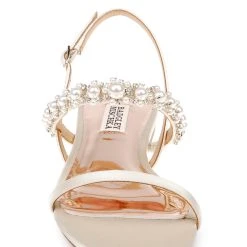 Badgley Mischka Natalee Flat Sandal -Badgley Mischka shop NATALEE MP6505 IVRSAT 4 21627.1658772152