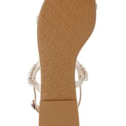 Badgley Mischka Natalee Flat Sandal -Badgley Mischka shop NATALEE MP6505 IVRSAT 6 38210.1658772152