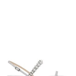 Badgley Mischka Natalee Flat Sandal -Badgley Mischka shop NATALEE MP6505 SILTXL 2 02339.1658772152