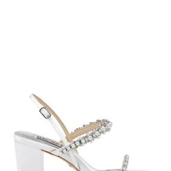 Badgley Mischka Natasha Block Heels 33 Badgley Mischka Natasha Block Heels -Badgley Mischka shop NATASHA MP6507 WHTSAT 2 62137.1658772188