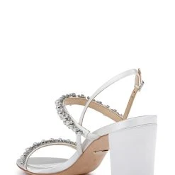 Badgley Mischka Natasha Block Heels 34 Badgley Mischka Natasha Block Heels -Badgley Mischka shop NATASHA MP6507 WHTSAT 3 40630.1658772188