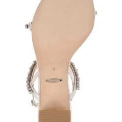 Badgley Mischka Natasha Block Heels 37 Badgley Mischka Natasha Block Heels -Badgley Mischka shop NATASHA MP6507 WHTSAT 6 75437.1658772188