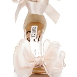 Badgley Mischka Neryssa Bowed Stiletto Heel -Badgley Mischka shop NERYSSA MP6511 NUDSAT 4 45232.1658772243
