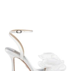 Badgley Mischka Nessie Bowed Stiletto Heel -Badgley Mischka shop NESSIE MP6512 WHTSAT 2 94785.1658772256