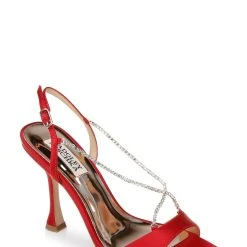 Badgley Mischka Neville Dramatic Stiletto Heel -Badgley Mischka shop NEVILLE MP6514 REDSAT 1 06552.1669761726
