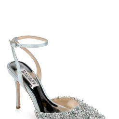 Badgley Mischka Nicolitie Crystal & Pearl Covered Stiletto