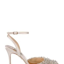 Badgley Mischka Nicolitie Crystal & Pearl Covered Stiletto -Badgley Mischka shop NICOLITIE MP6517 NUDSAT 2 53820.1658772313