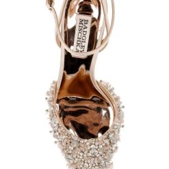 Badgley Mischka Nicolitie Crystal & Pearl Covered Stiletto -Badgley Mischka shop NICOLITIE MP6517 NUDSAT 5 44812.1658772313