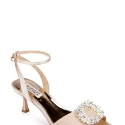 Badgley Mischka Nimah Feminine Kitten Heel -Badgley Mischka shop NIMAH MP6520 NUDSAT 1 80708.1658772328