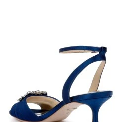 Badgley Mischka Nimah Feminine Kitten Heel -Badgley Mischka shop NIMAH MP6520 NVYSAT 3 49322.1658772328