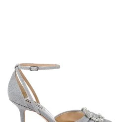 Badgley Mischka Nisha Ankle Strap Stiletto -Badgley Mischka shop NISHA MP6522 SILTXL 2 21247.1658772352