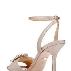 Badgley Mischka Nixie Peep Toe Stiletto Sandal -Badgley Mischka shop NIXIE MP6523 NEWNUD 3 60054.1658772368