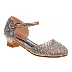 Badgley Mischka Girls’ Metallic 2-Piece Dress Shoes