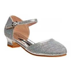 Badgley Mischka Girls’ Metallic 2-Piece Dress Shoes -Badgley Mischka shop O BM84031M SILV 1 91795.1670960181