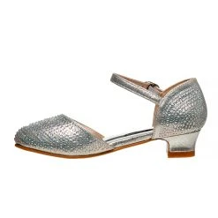 Badgley Mischka Girls’ Metallic 2-Piece Dress Shoes -Badgley Mischka shop O BM84031M SILV 3 93645.1670960181