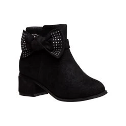Badgley Mischka Girls' Faux Suede Low Ankle Boots