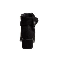 Badgley Mischka Girls' Faux Suede Low Ankle Boots -Badgley Mischka shop O BM89845MBLK 4 73602.1629745985