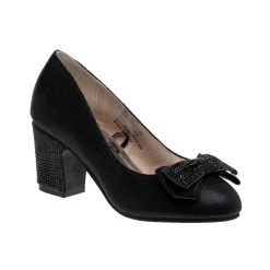 Badgley Mischka Girls' Sparkle Studded Bow Dress Shoes 17 Badgley Mischka Girls' Sparkle Studded Bow Dress Shoes -Badgley Mischka shop O BM89860NBLK 1 78149.1629694896