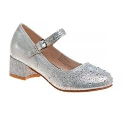 Badgley Mischka Girls' Buckled Block Heel Dress Shoes