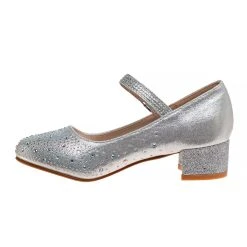 Badgley Mischka Girls' Buckled Block Heel Dress Shoes 14 Badgley Mischka Girls' Buckled Block Heel Dress Shoes -Badgley Mischka shop O BM90010MSILV 3 72727.1629746415