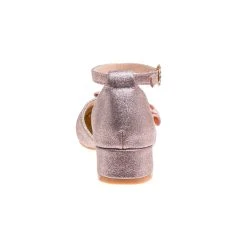 Badgley Mischka Girls' Glittery Low Block Heel Dress Shoes -Badgley Mischka shop O BM90016MPNGT 4 09341.1629695599