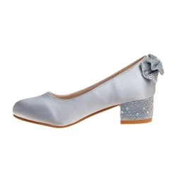 Badgley Mischka Girls’ Sparkle-Heeled Dress Shoes With Back Bow 28 Badgley Mischka Girls’ Sparkle-Heeled Dress Shoes With Back Bow -Badgley Mischka shop O BM90019S SILVER 2 06257.1650914418