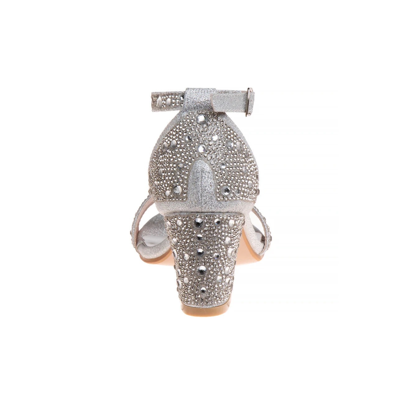 Badgley Mischka Girls’ Silver Heeled Sandals 5 Badgley Mischka Girls’ Silver Heeled Sandals - Image 3