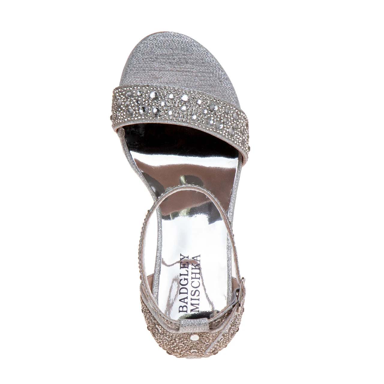 Badgley Mischka Girls’ Silver Heeled Sandals 7 Badgley Mischka Girls’ Silver Heeled Sandals - Image 5