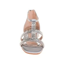 Badgley Mischka Girls’ Gladiator Sandals -Badgley Mischka shop O BM91273S SILVER 4 95785.1650917398